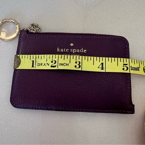 Kate Spade New York Darcy Medium Zip Card Holder Ripe Plum - Picture 6 of 7